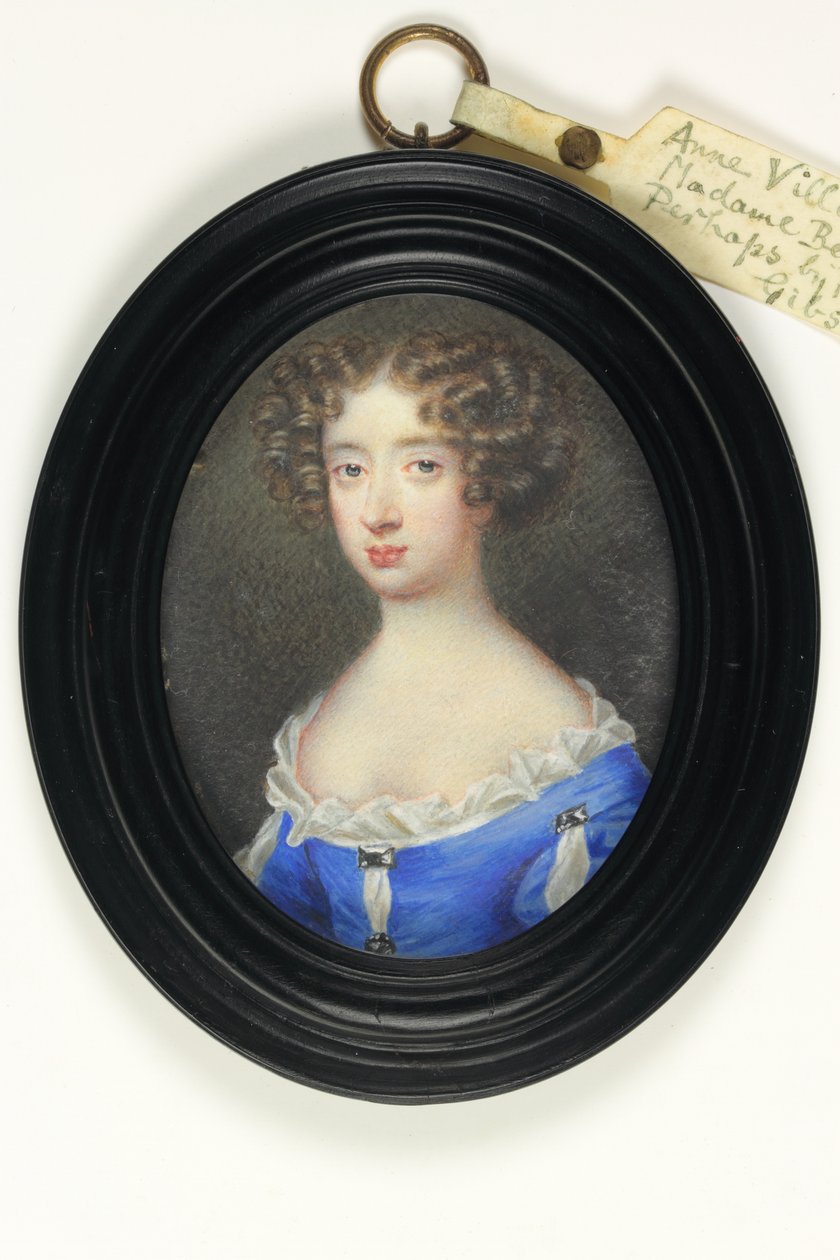 Anne Villiers, Madame Bentinck (akvarel på elfenben) af Nicholas (fl.1667 1708) Gibson Richard or Dixon