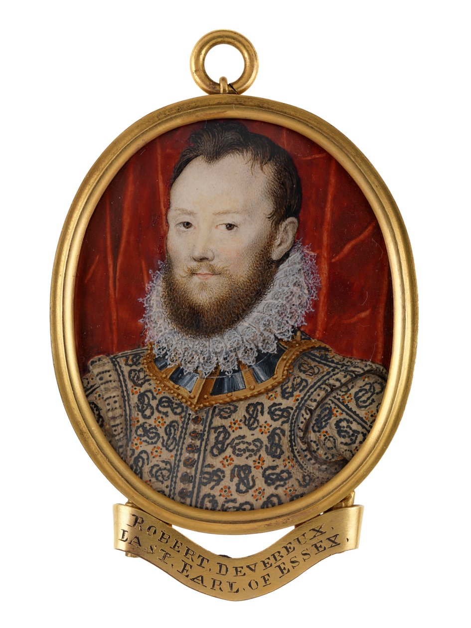 Robert Devereux, 2. jarl af Essex, ca. 1590 (akvarel) af Nicholas (school of) Hilliard