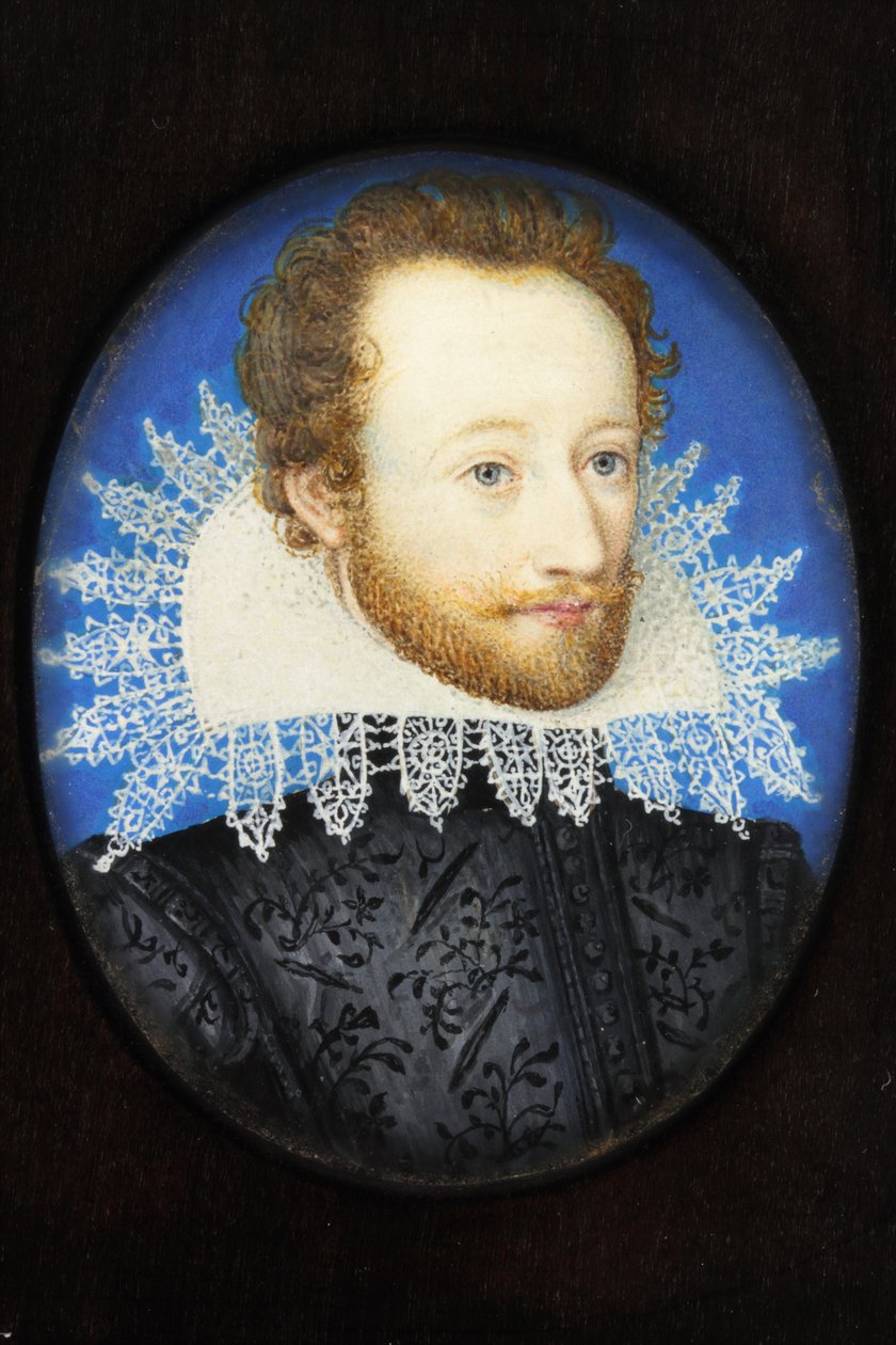 Jarlen af Essex (emalje) af Nicholas (school of) Hilliard