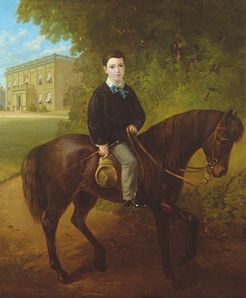 Portræt af mester George Holmes, 1860 af Nicholas Chevalier