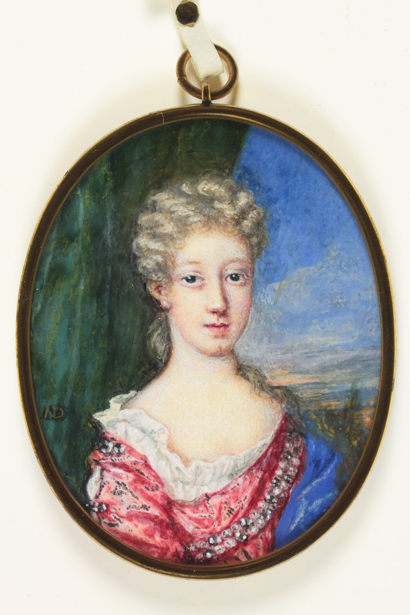Lady Henrietta Cavendish Harley, derefter grevinde af Oxford (emalje) af Nicholas Dixon
