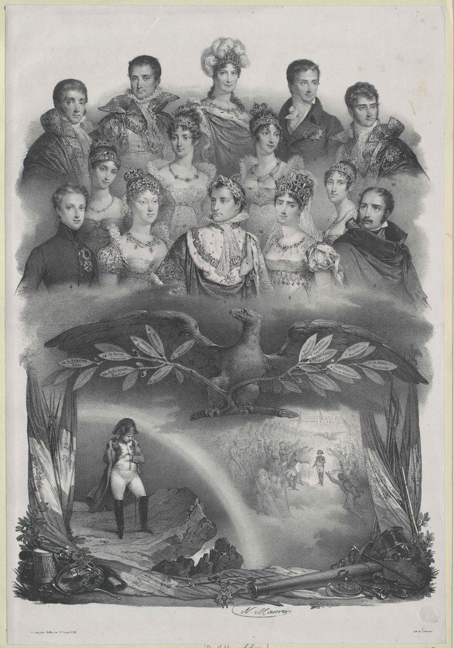 Kejser af Frankrig Napoleon I Bonaparte af Nicholas Eustache (after) Maurin