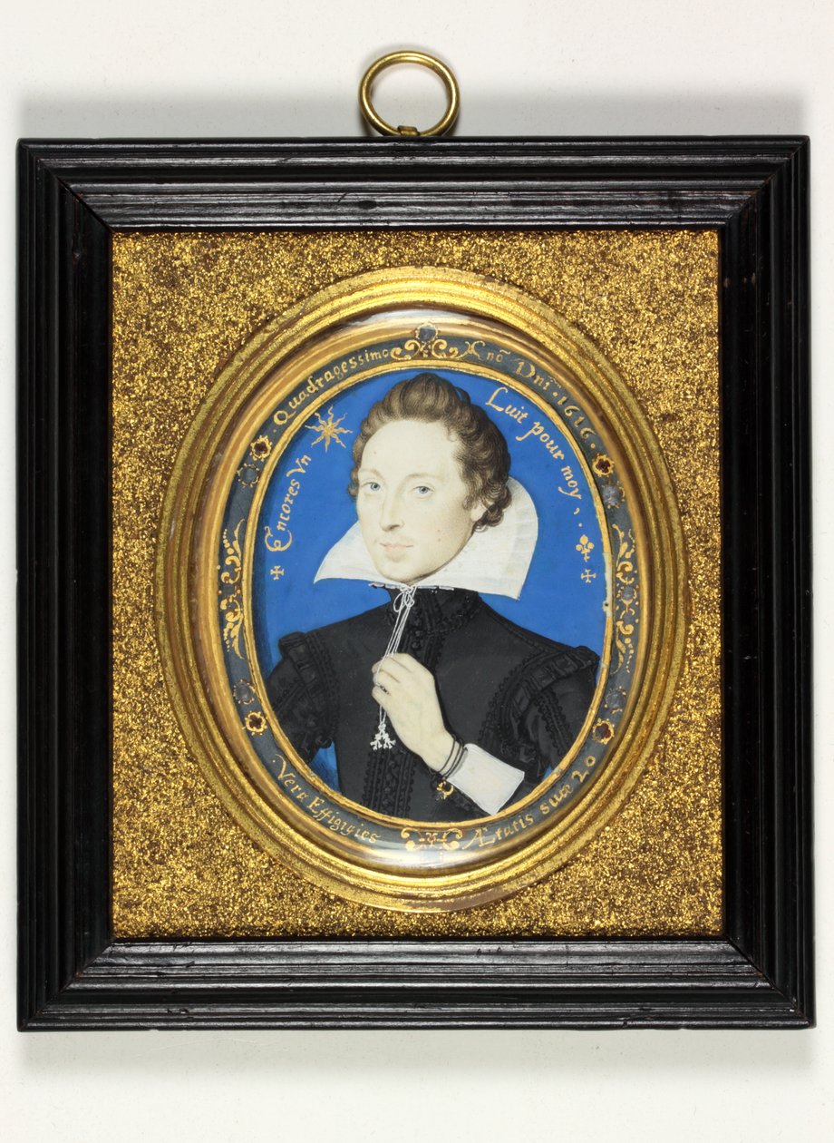 En gentleman kaldet Henry Carey, 2. jarl af Monmouth af Nicholas Hilliard