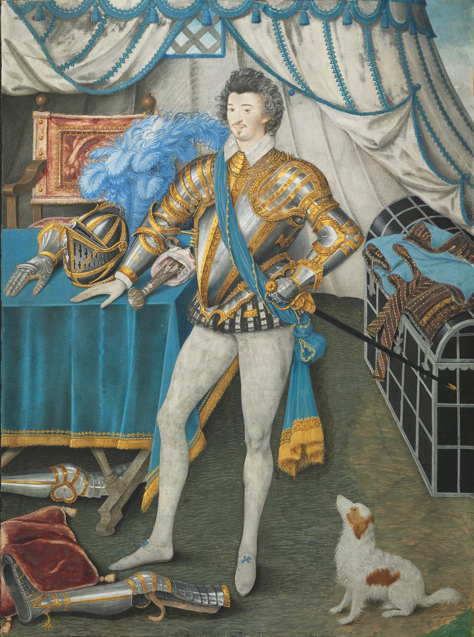 Portræt af Sir Anthony Mildmay, Ridder af Apethorpe, Northants af Nicholas Hilliard