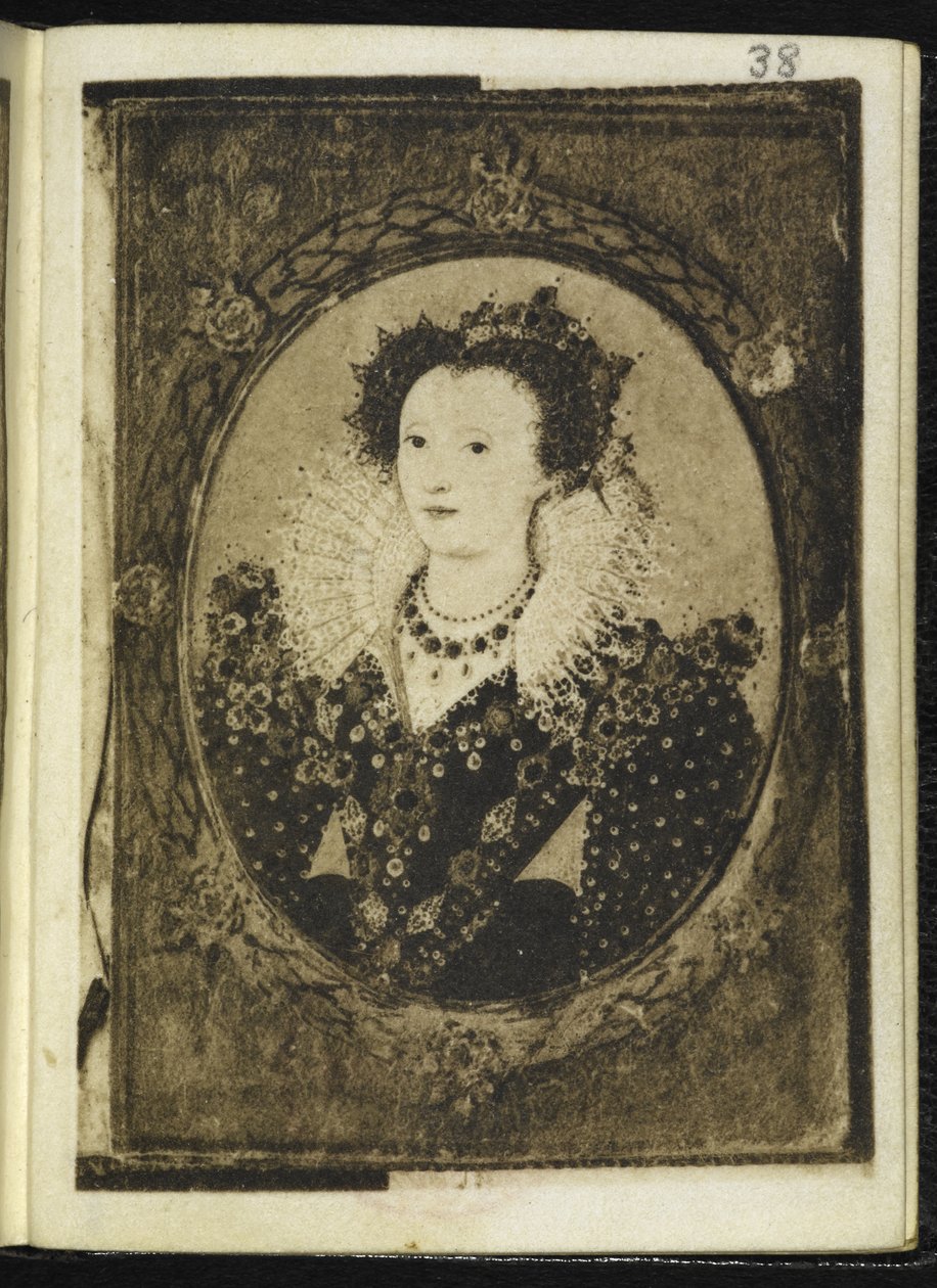 Dronning Elizabeth I (miniature) af Nicholas Hilliard