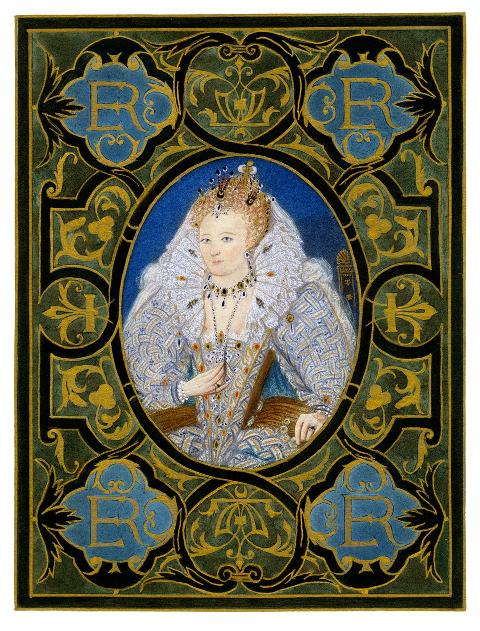 Dronning Elizabeth I, 1500-tallet, 1896. af Nicholas Hilliard
