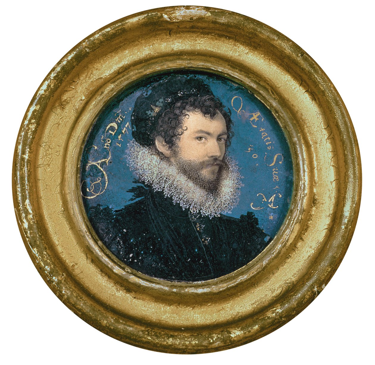 Selvportræt i en alder af 30, 1577 af Nicholas Hilliard