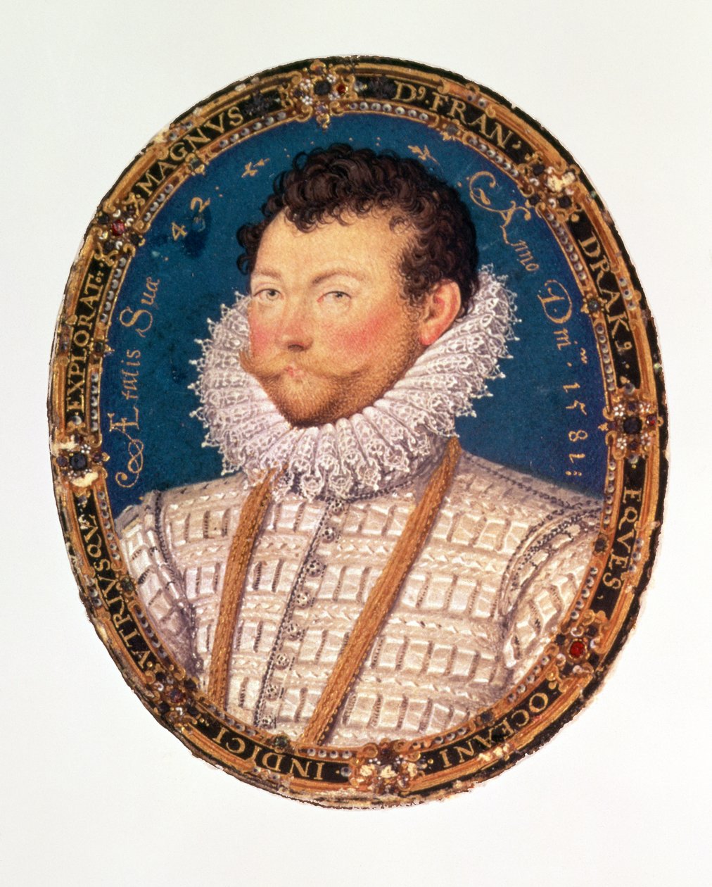 Sir Francis Drake, 1581 af Nicholas Hilliard