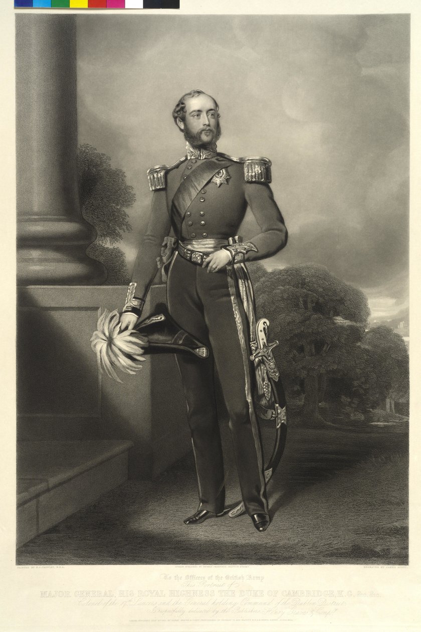 Hertug af Cambridge Georg (mezzotint) af Nicholas Joseph Crowley