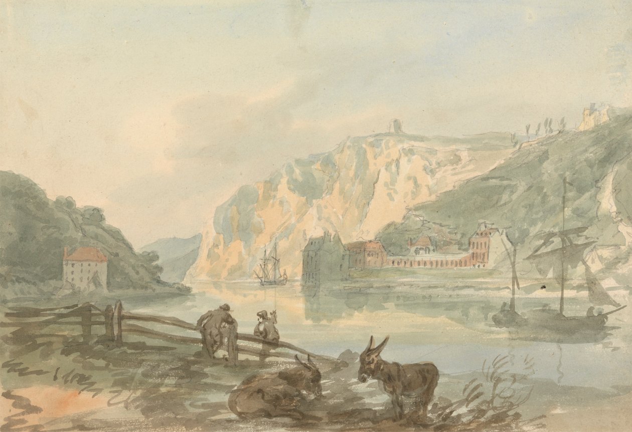 Hotwells fra Rownham Ferry af Nicholas Pocock
