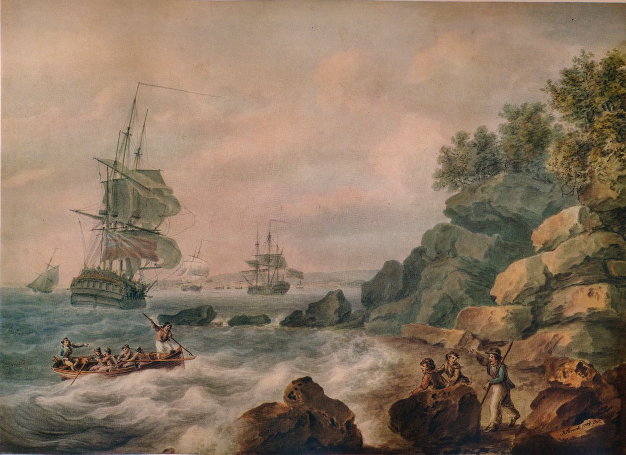 I Bristol Channel, 1787 af Nicholas Pocock