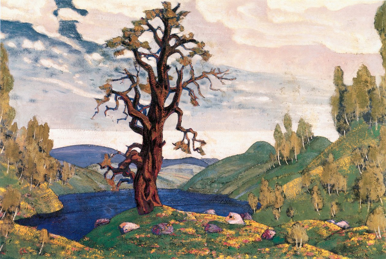 Et kys til jorden, kulisse for forårsritualet af Nicholas Roerich
