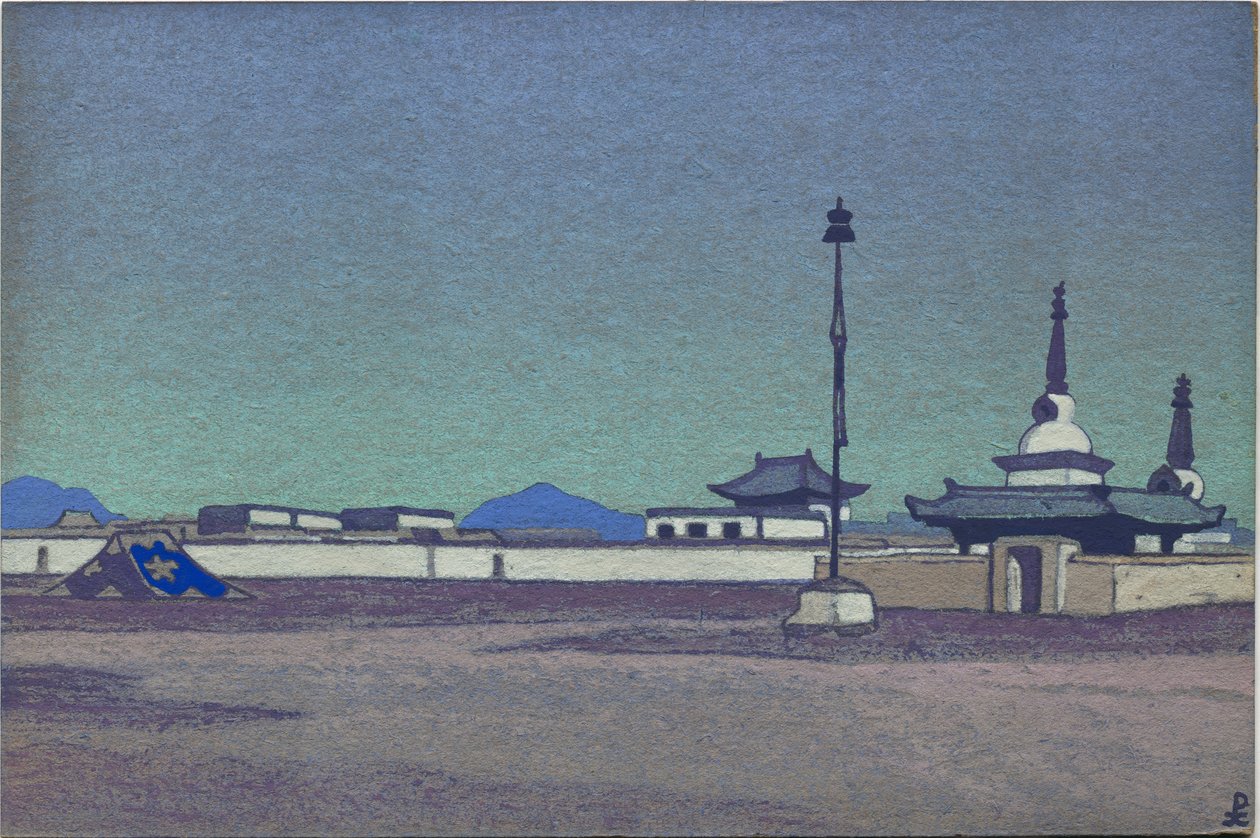 Batukhalka, hovedstad i Indre Mongoliet, 1936 af Nicholas Roerich