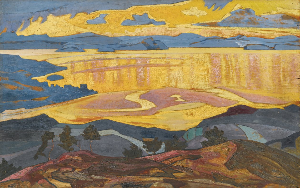 Før regnen, 1916-1918 af Nikolai Konstantinowitsch Roerich