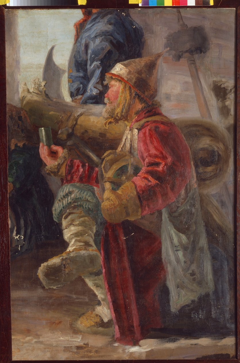 Russisk skytte i urolighedernes tid (1598-1613). Maleri af Nicolas (Nicholas) Roerich (1874-1947), tempera på lærred af Nicholas Roerich