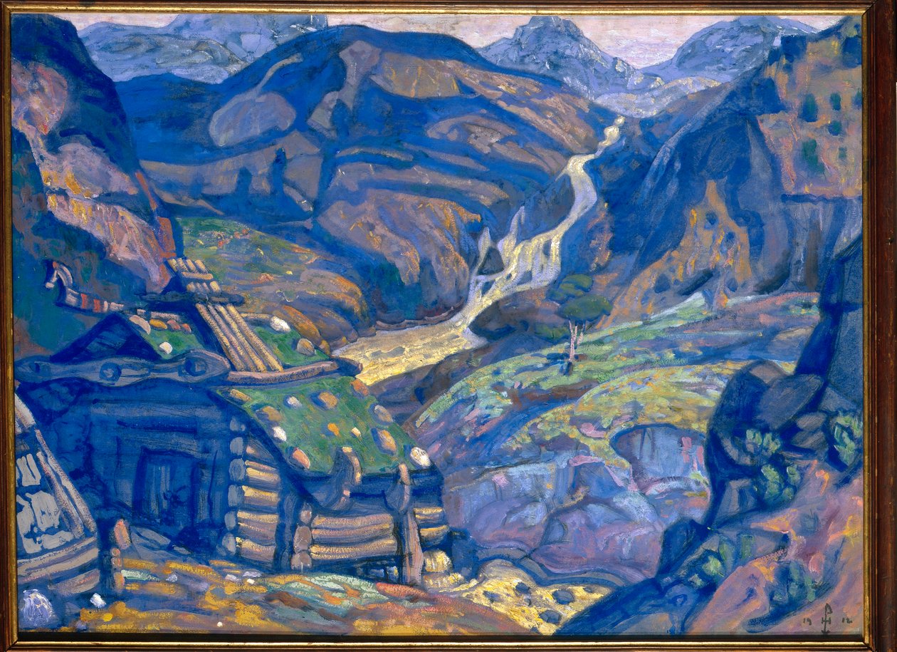 Decor for "Peer Gynt" by Henrik Ibsen, 1912 af Nicholas Roerich