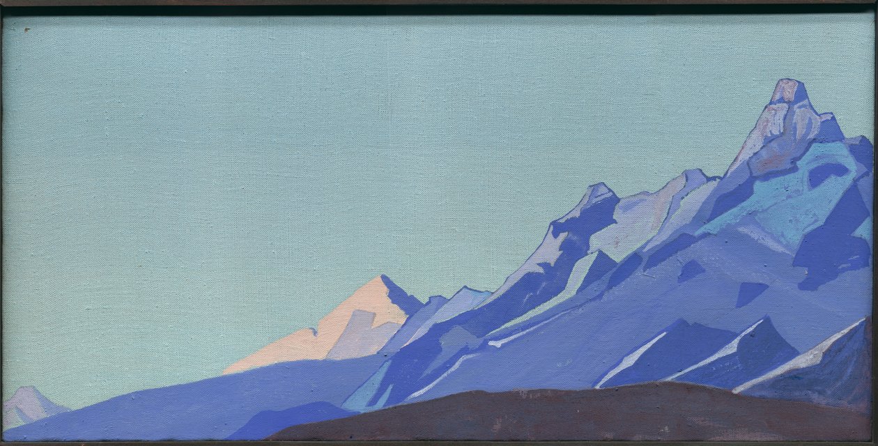 Himalaya, aften, 1933 af Nicholas Roerich