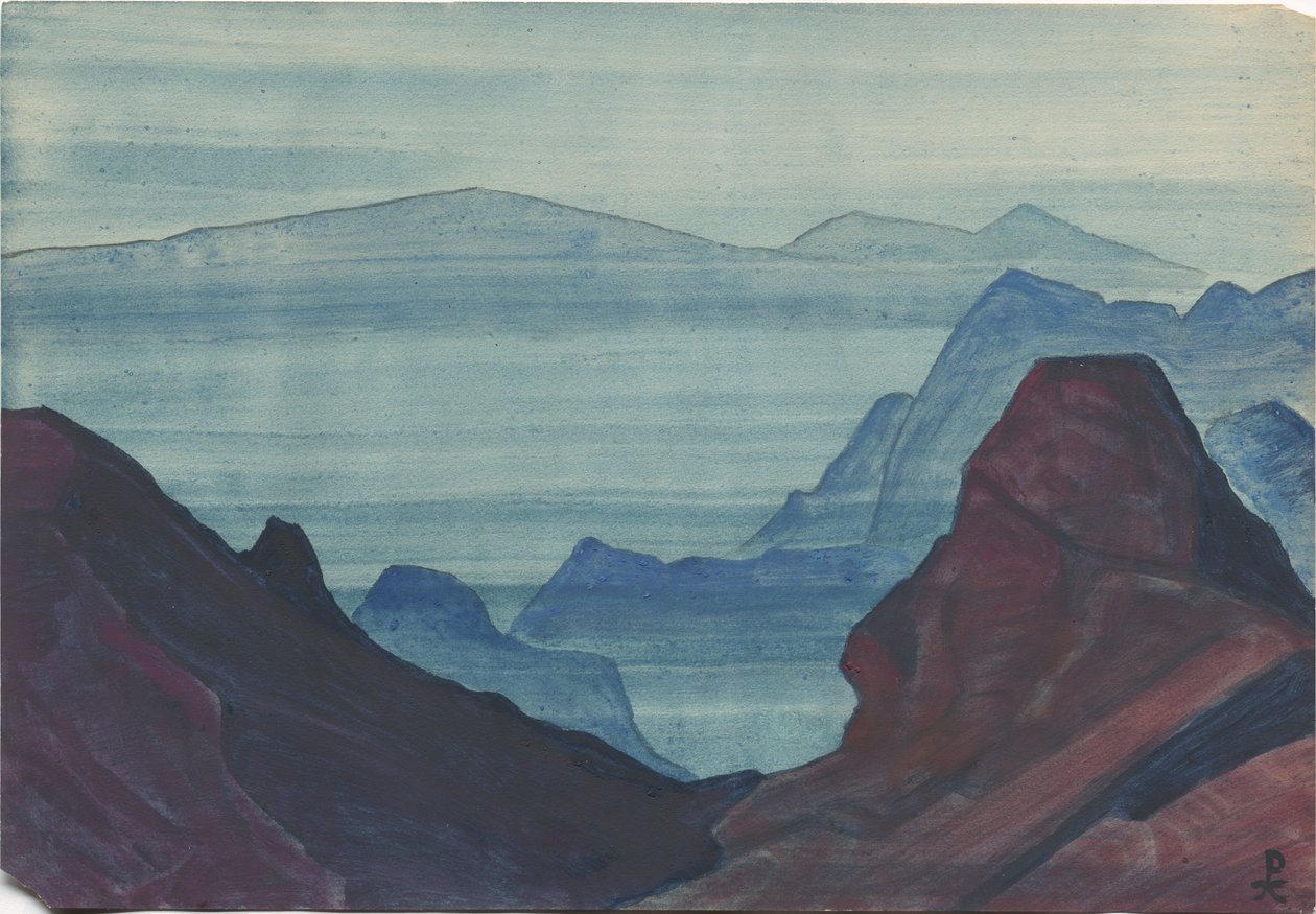 Himalaya, albumblad, 1934 af Nicholas Roerich