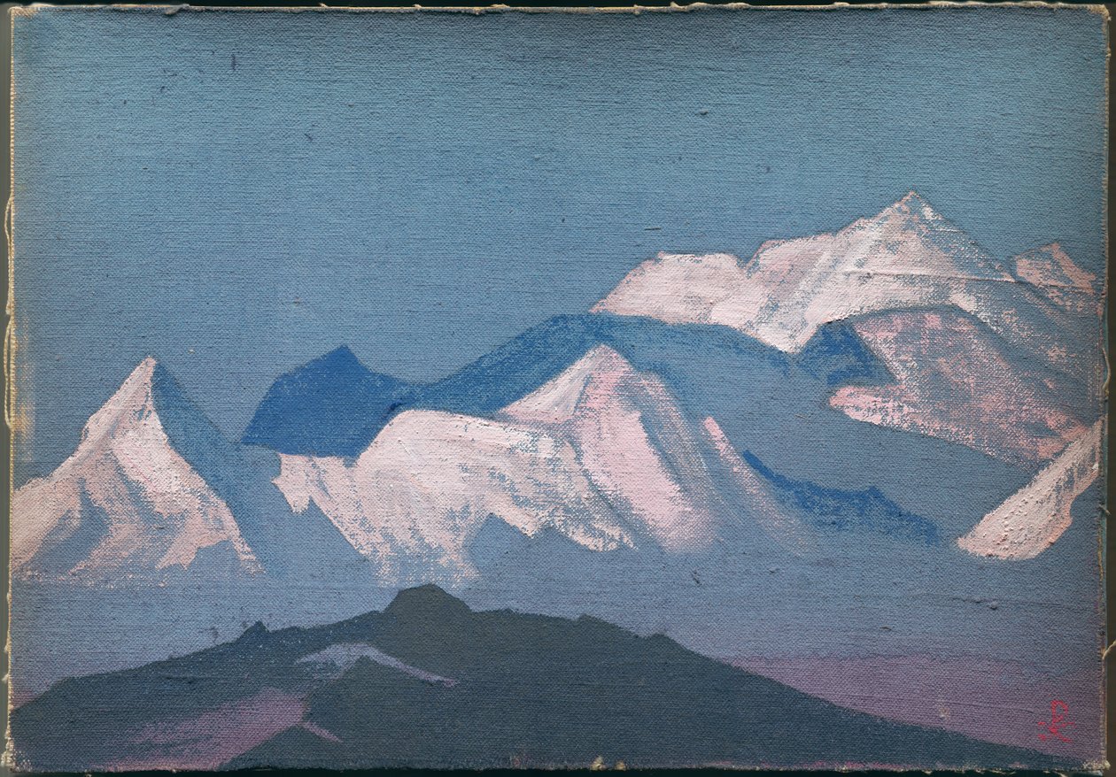 Himalaya, skitse, 1933 af Nicholas Roerich