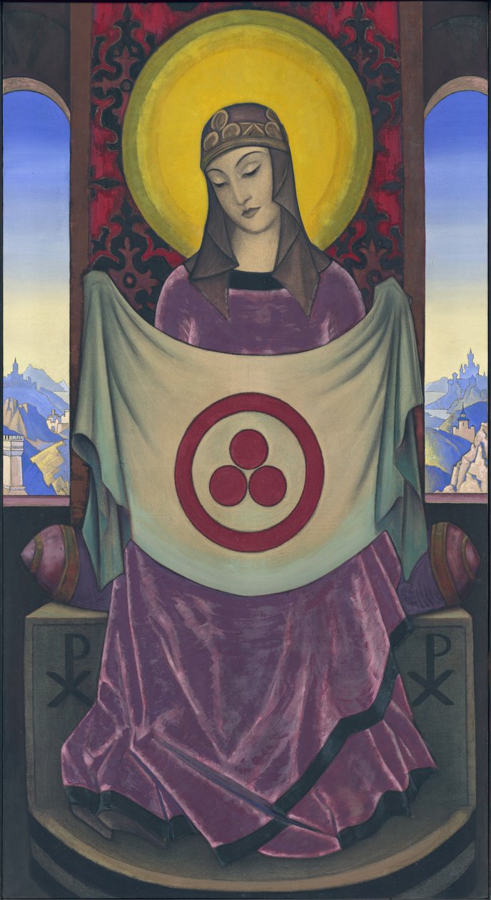Madonna Oriflamma, 1932 af Nicholas Roerich
