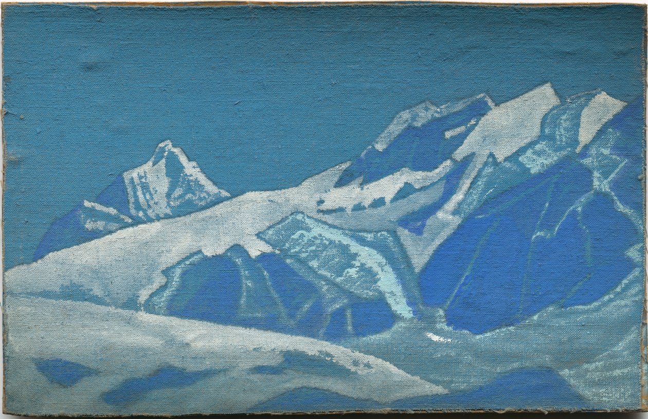 Bjergstudie, c.1928?31 af Nicholas Roerich