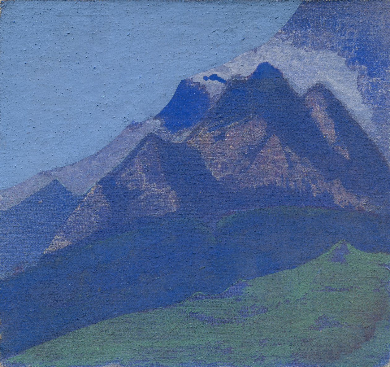 Bjergstudie, c.1929 af Nicholas Roerich