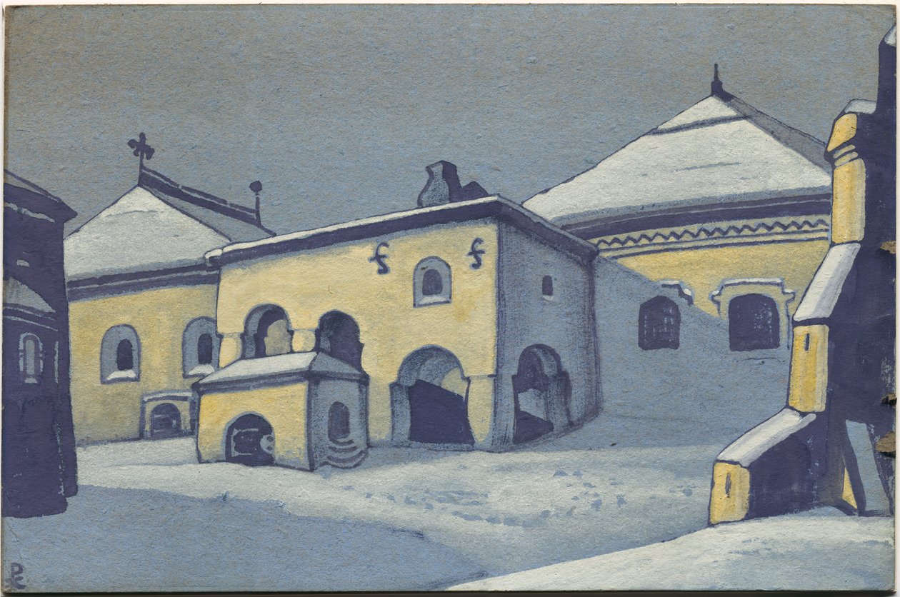 Gamle Pskov, 1936 af Nicholas Roerich
