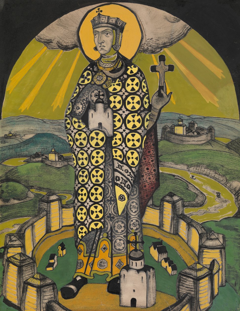 Sankt Olga, prinsesse af Kiev af Nikolai Konstantinowitsch Roerich