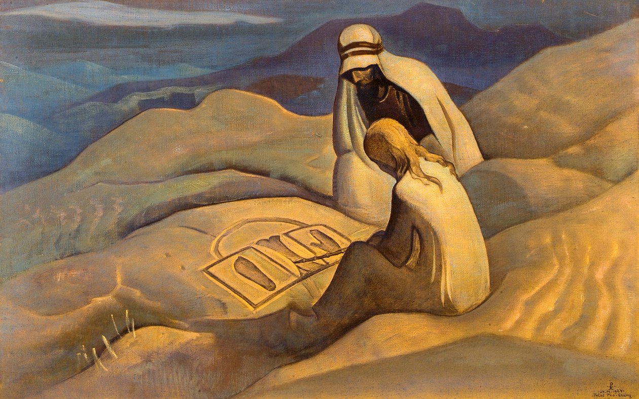 Tegn på Kristus, 1924. af Nikolai Konstantinowitsch Roerich