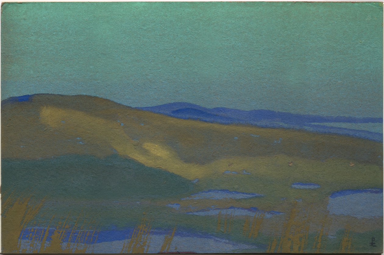 Sumpe af Tsaidam, 1936 af Nicholas Roerich