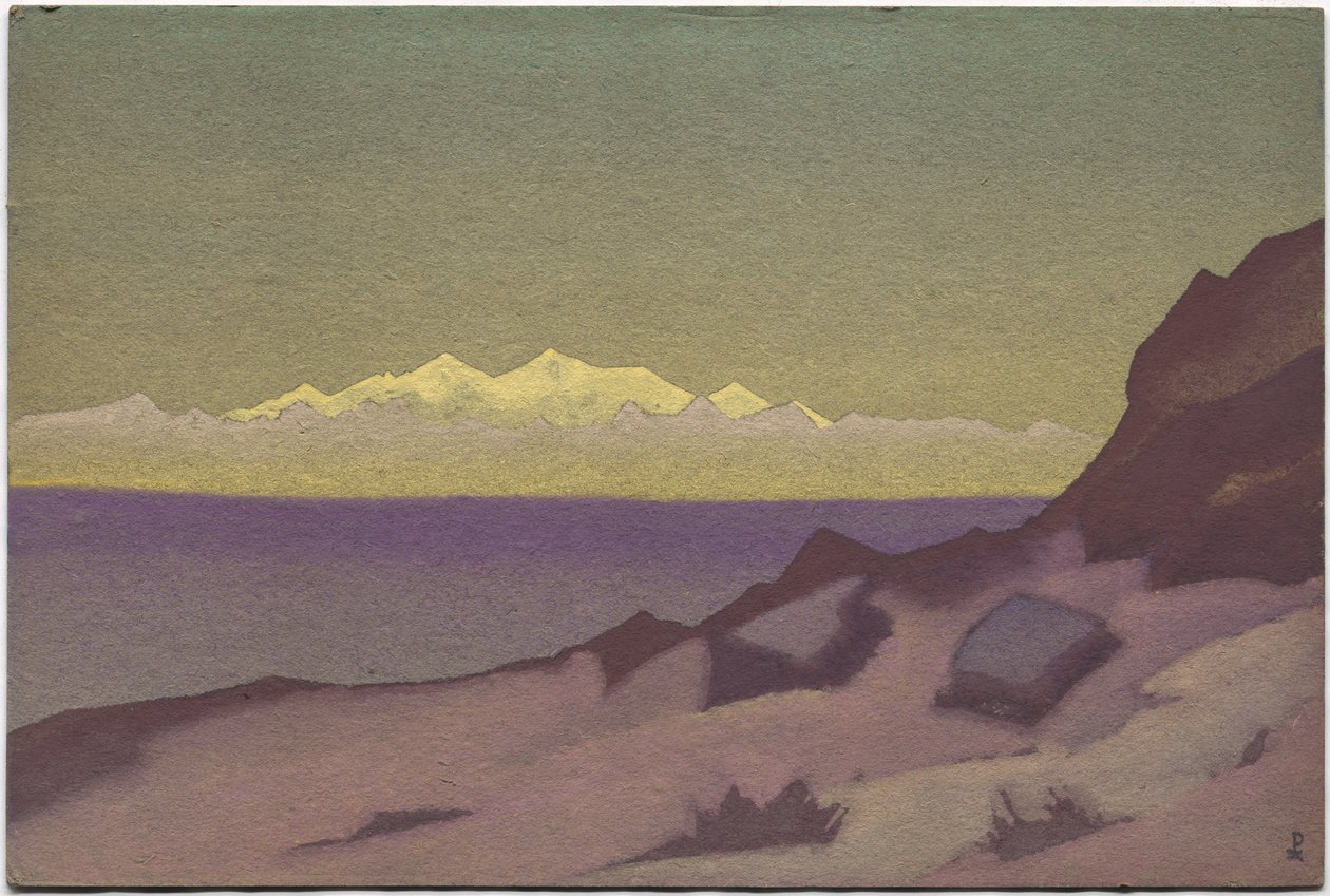 Tibetansk grænse, Tsaidam, 1936 af Nicholas Roerich