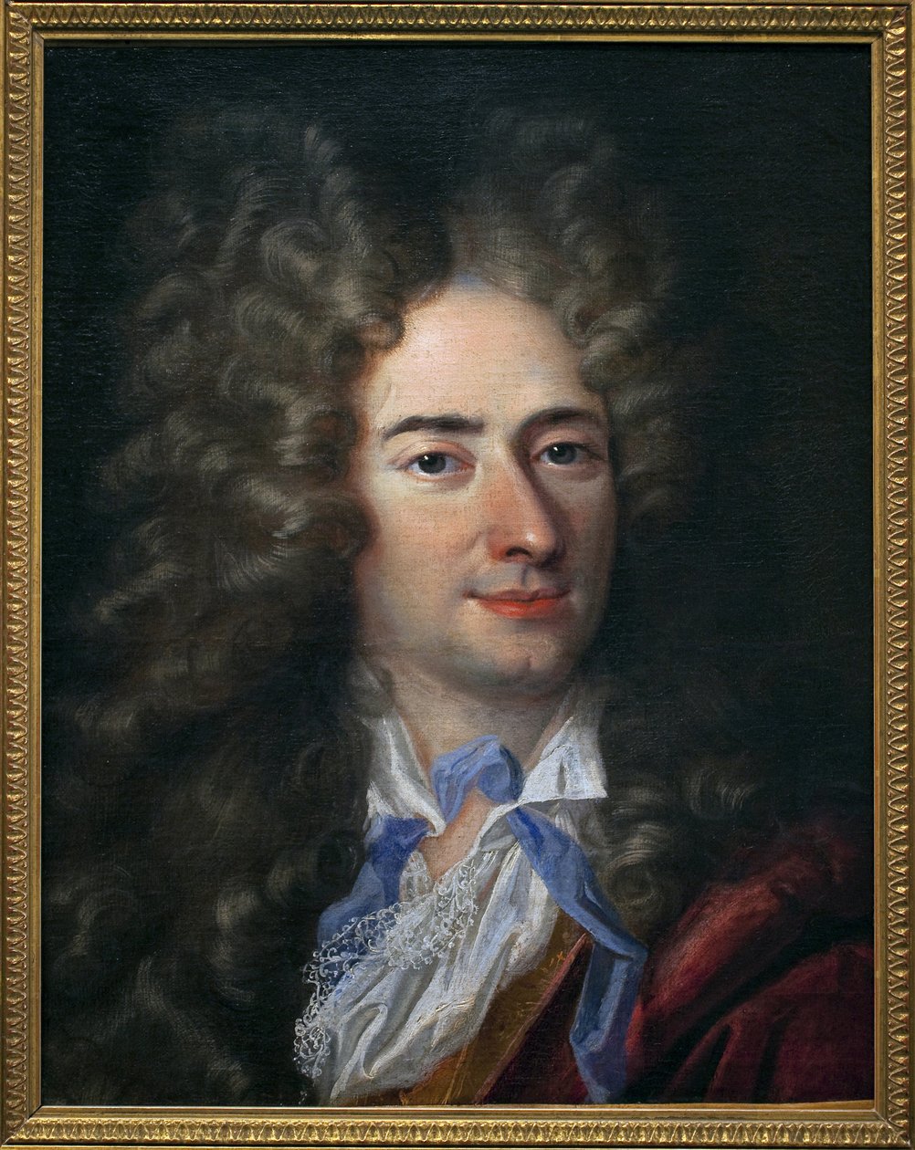 Portræt af Jean de La Bruyere (Labruyere) (1645-1696), forfatter moralist. Maleri tilskrevet Nicolas de Largilliere (1656-1746). Olie på lærred, ca. 1690. Museum of Fine Arts i Quimper. af Nicholas de (attr. to) Largilliere