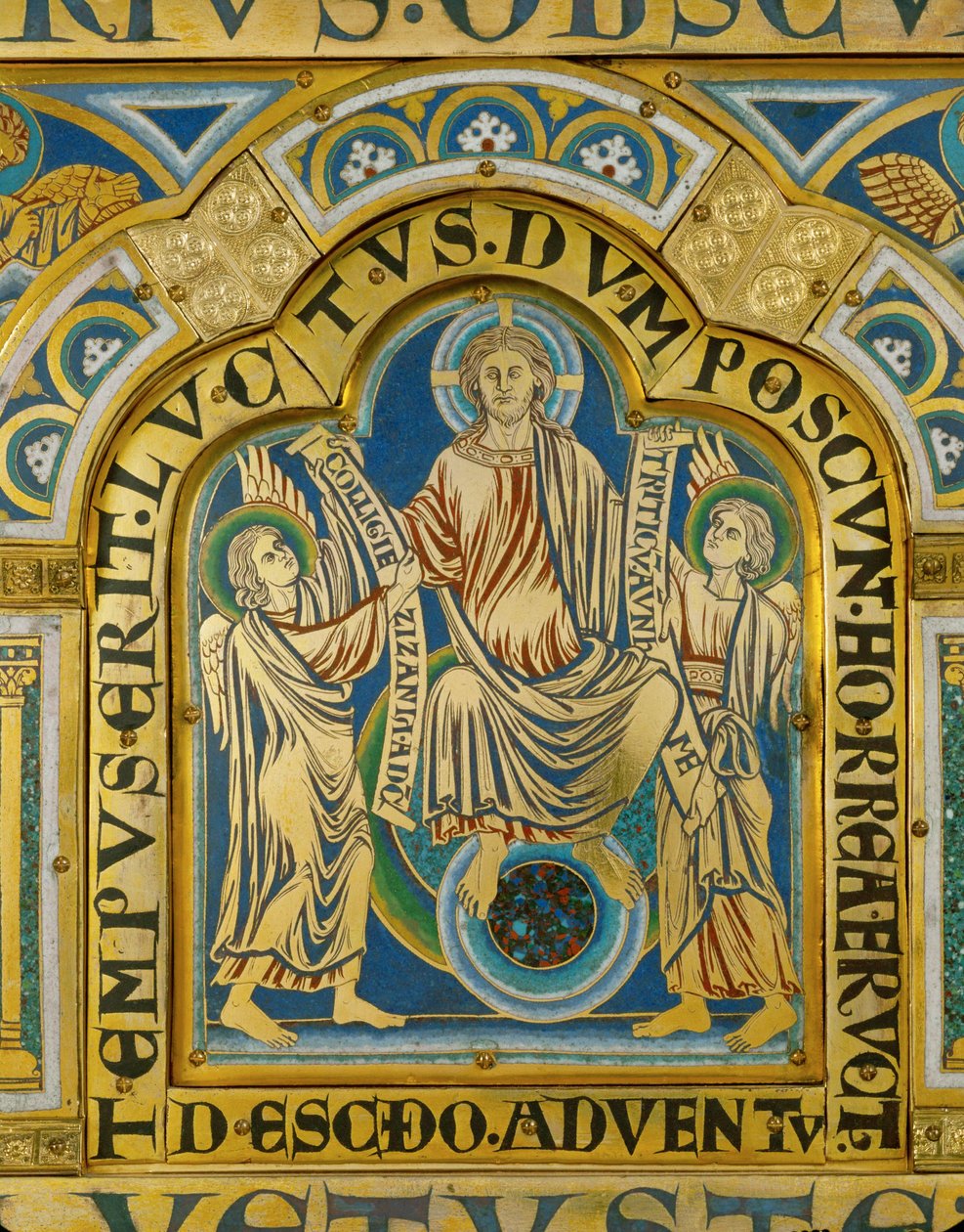 The Second Coming ... (emalje på forgyldt kobber) af Nicholas of Verdun