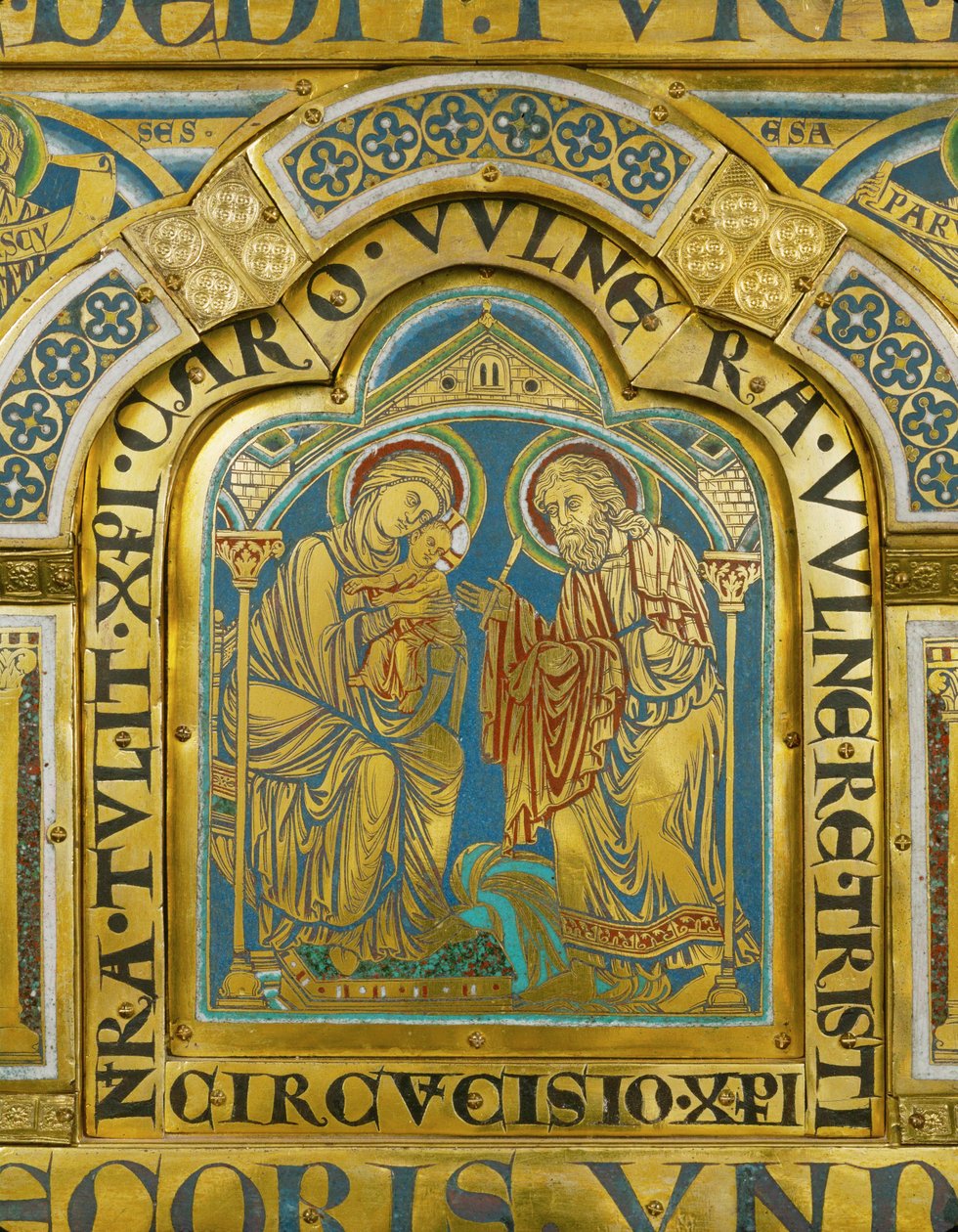 Jesu omskæring ... (emalje på forgyldt kobber) af Nicholas of Verdun