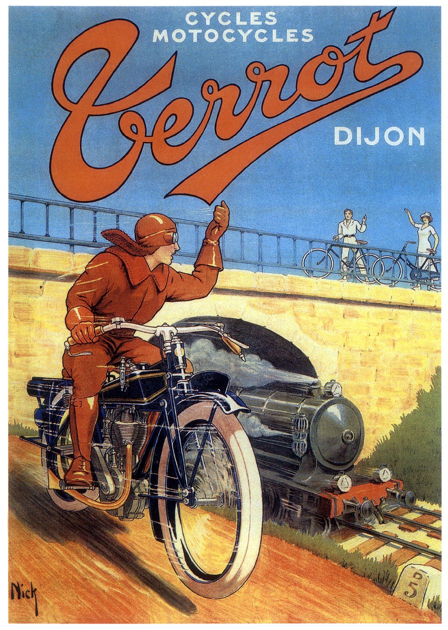 Terrot motos i Dijon, reklame af Nick