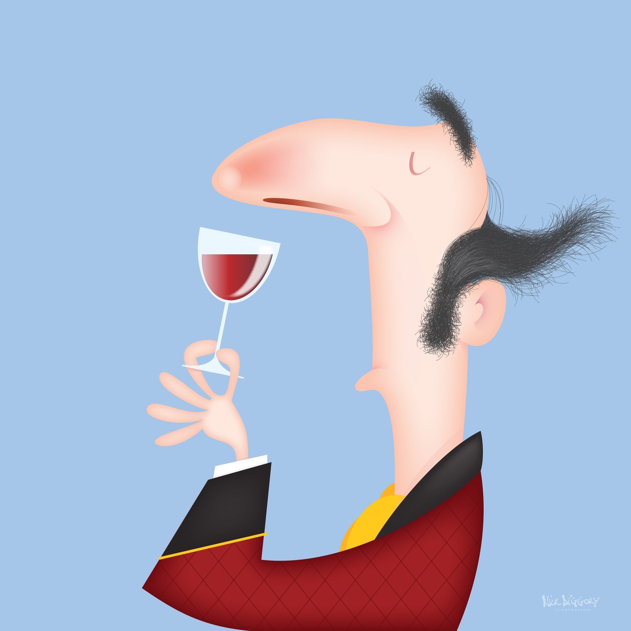 The Connoisseur, 2023 (digital) af Nick Diggory