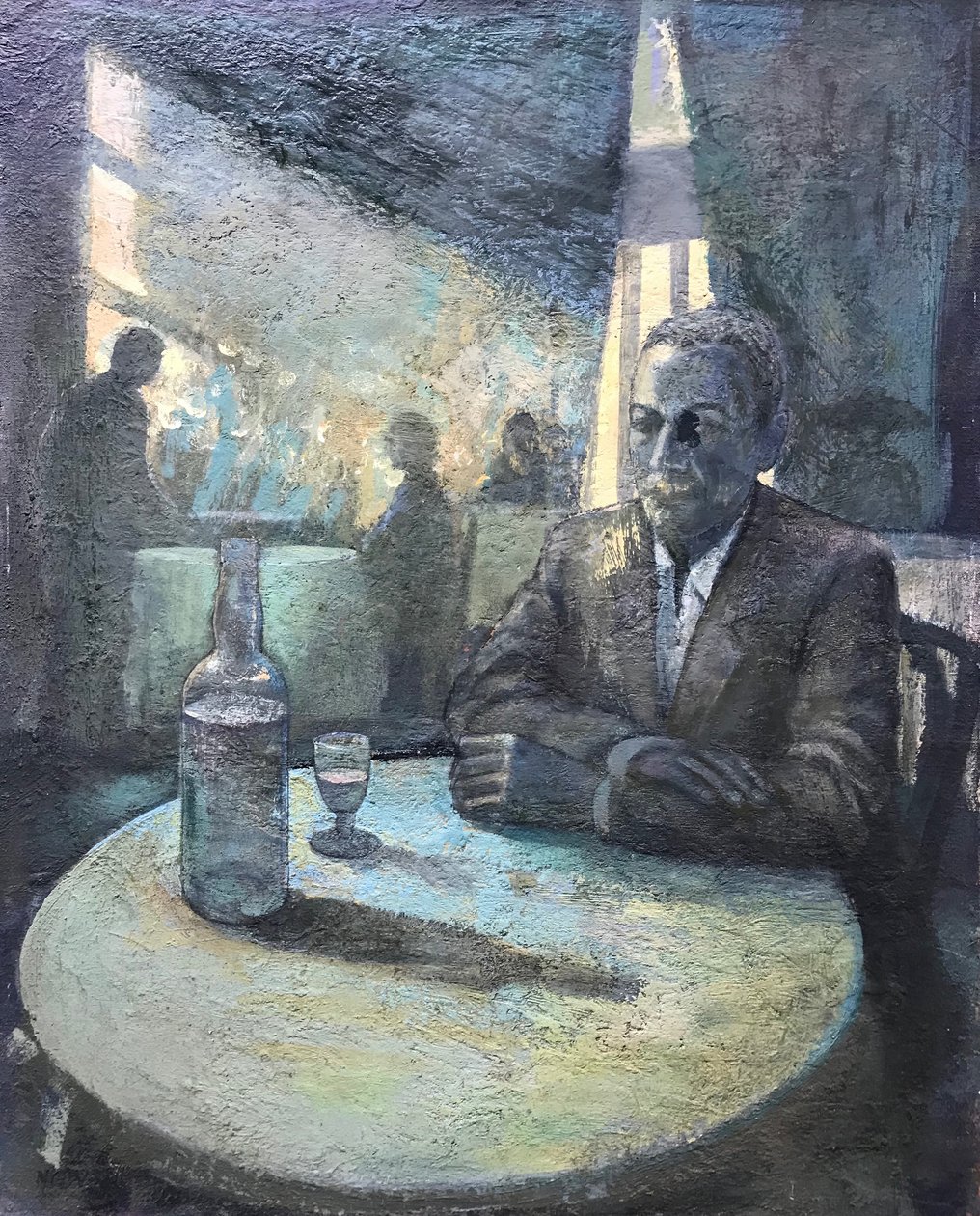 Firewater, 2018-23 (olie på plade) af Nick Williams