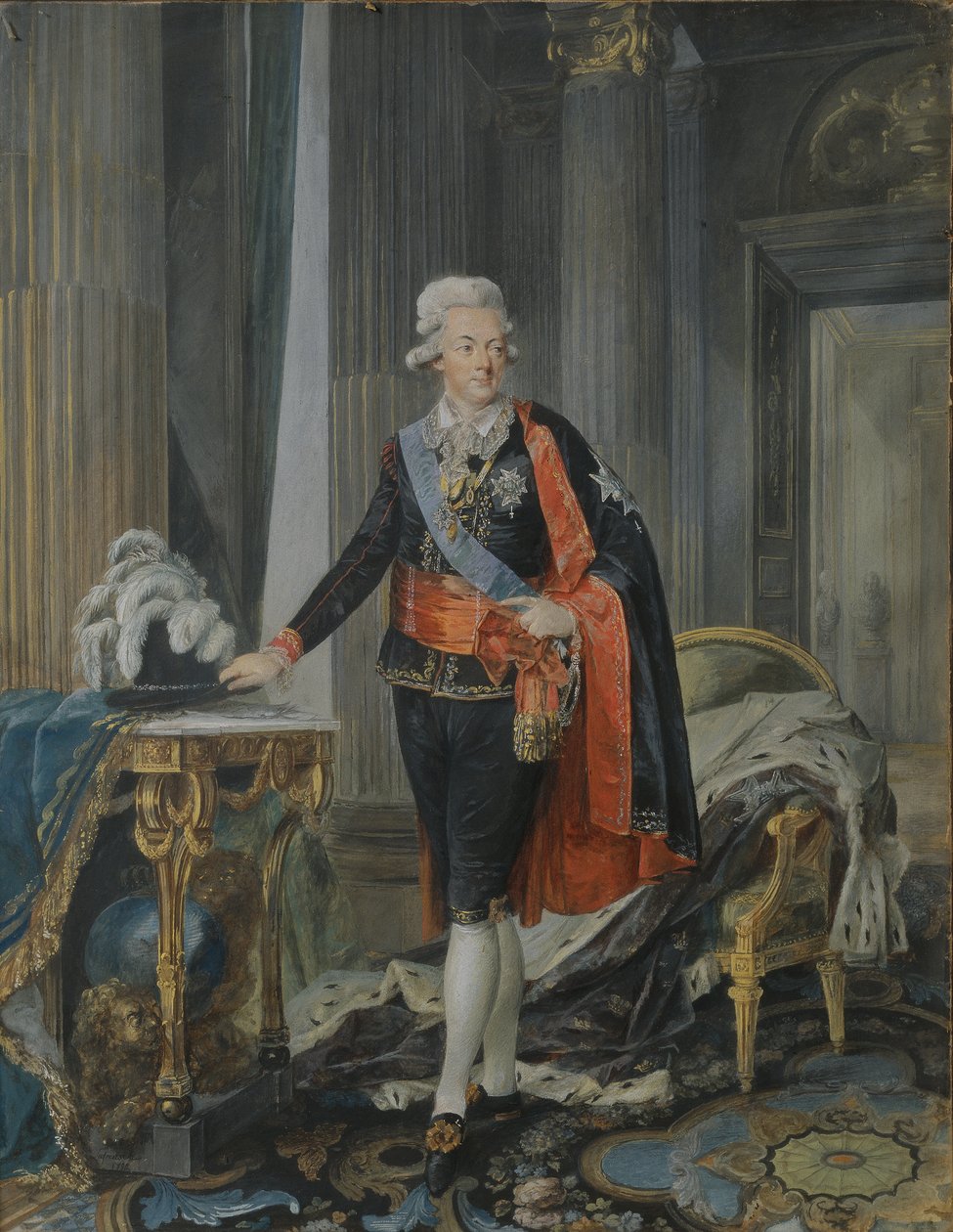 Kong Gustav III af Sverige (1746-92) 1792 af Niclas II Lafrensen