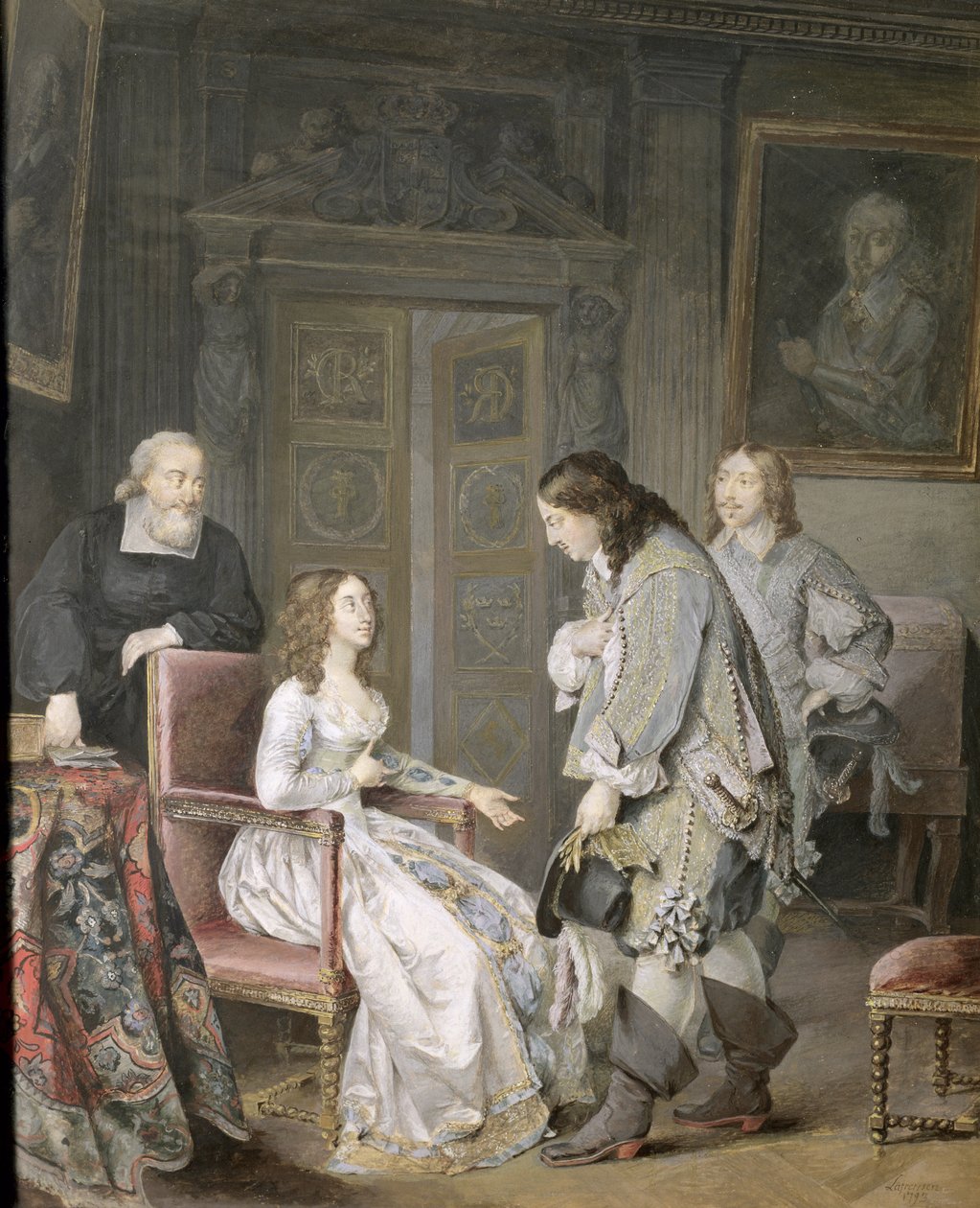 Dronning Kristina af Sverige (1626-89) og Karl X Gustav af Sverige (1622-60) 1793 af Niclas II Lafrensen