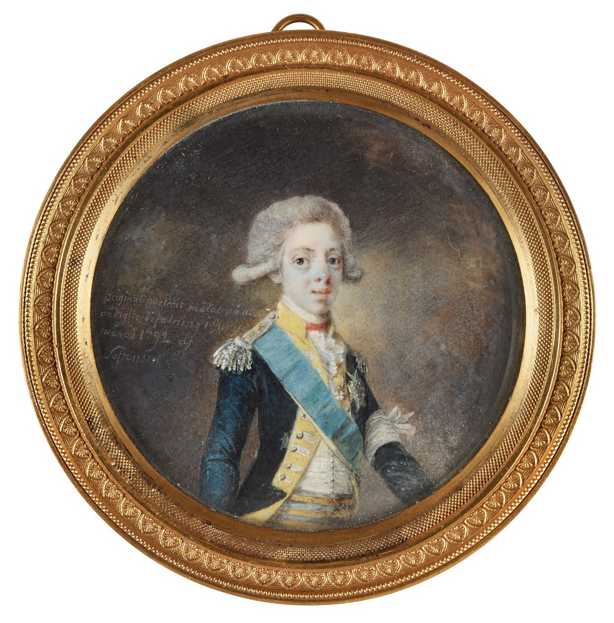 Portræt af Gustav IV Adolf af Sverige, 1792 af Niclas Lafrensen
