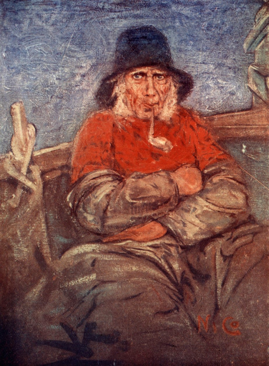 En gammel fisker fra Scheveningen, 1904 af Nico Jungman