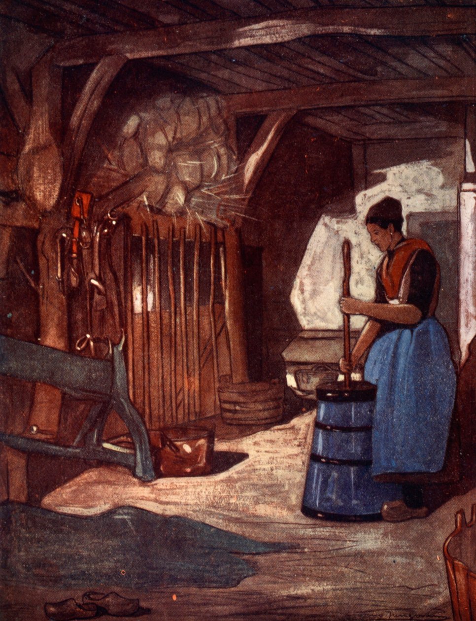 Kærning ved Elspeet, 1904 af Nico Jungman