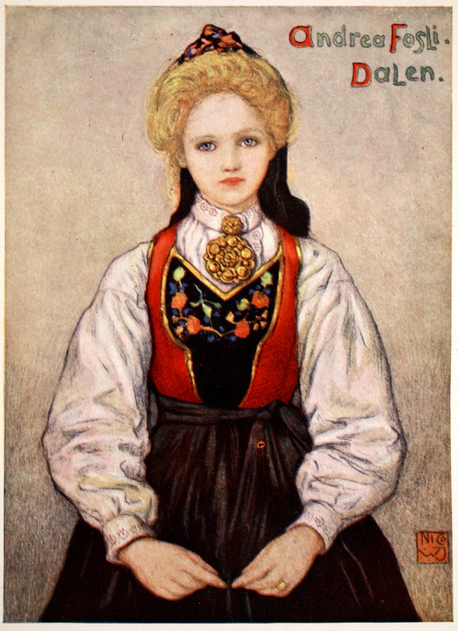 Landspige fra Dalen, 1905 af Nico Jungman