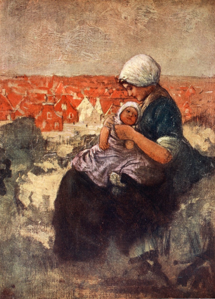 Mor og barn af Scheveningen, 1904 af Nico Jungman