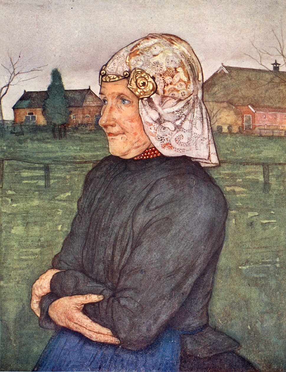 Gammel kone fra Drenthe, 1904 af Nico Jungman