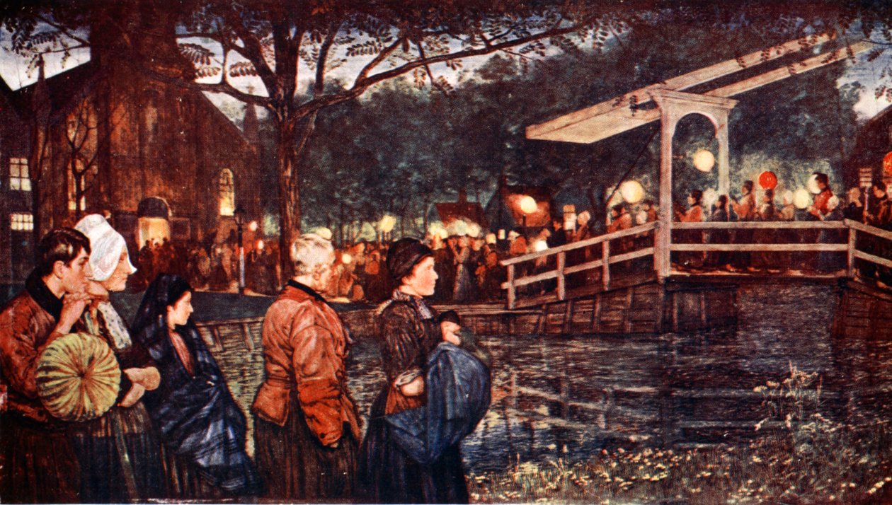 Religiøs procession I, 1904 af Nico Jungman