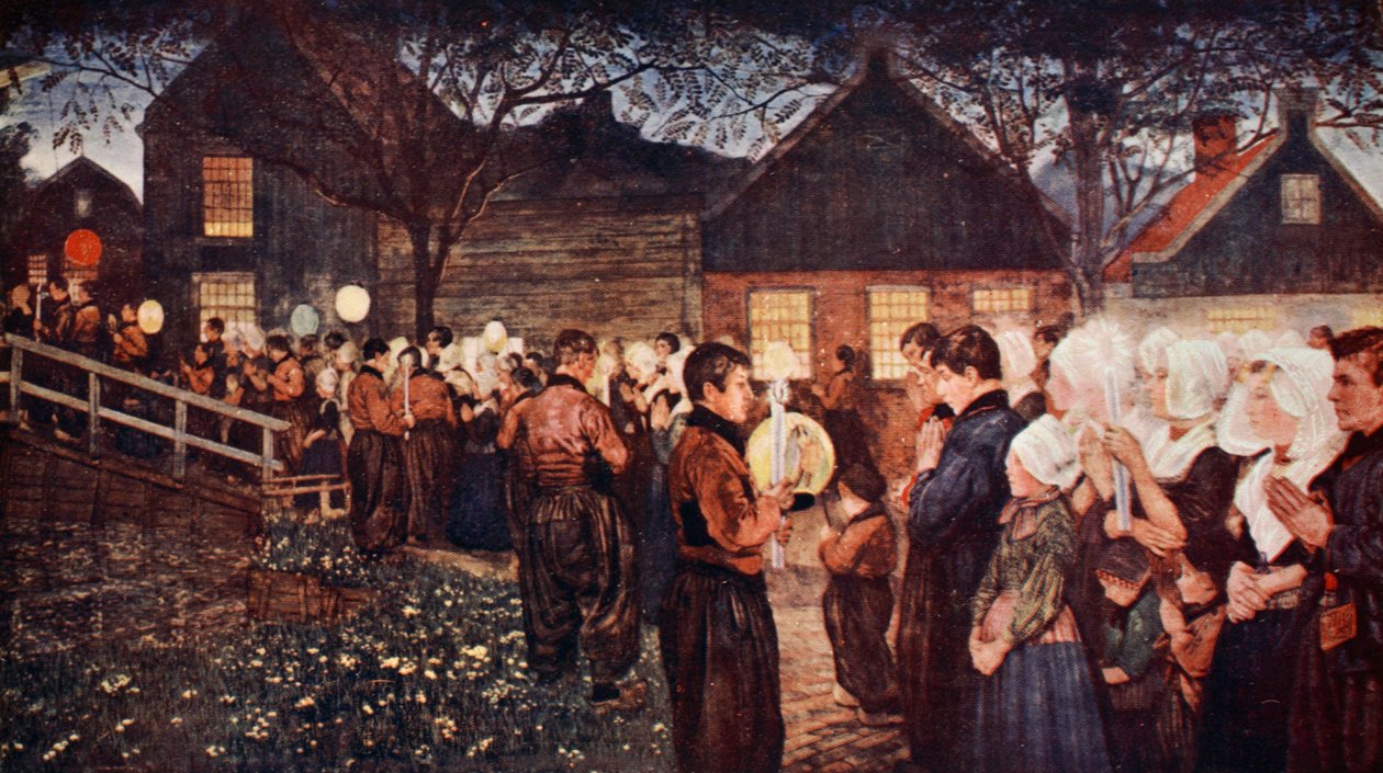 Religiøs procession II, 1904 af Nico Jungman