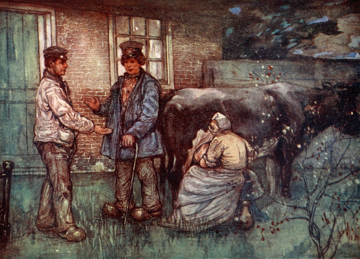 Salget af en ko, 1904 af Nico Jungman