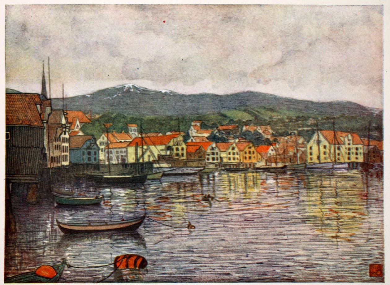 Molde By, 1905 af Nico Jungman