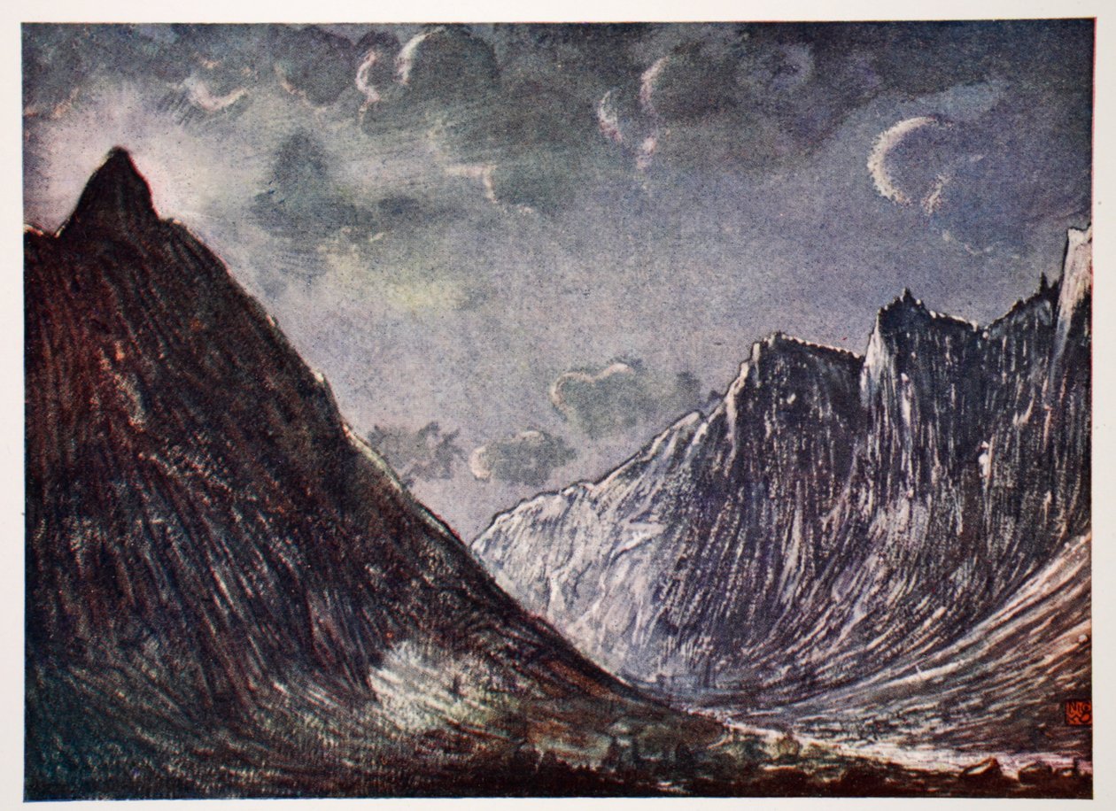 Romsdals Horn, 1905 af Nico Jungman
